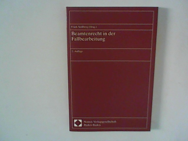 Beamtenrecht in der Fallbearbeitung (German Edition)