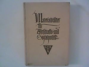 Materialblätter für Wirtschafts- und Sozialpolitik, Jahrgang 1929