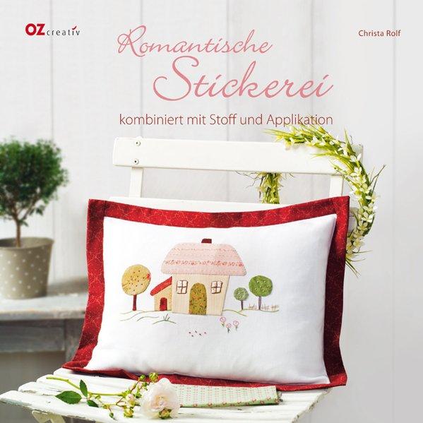 Romantische Stickerei kombiniert mit Stoff und Applikation - Rolf, Christa
