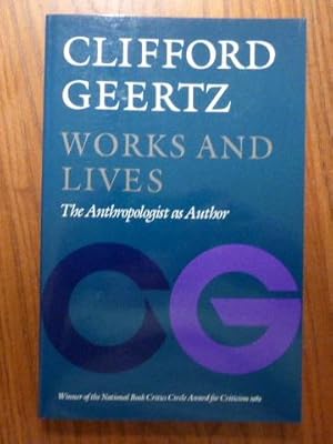 Works and lives : the anthropologist as author.