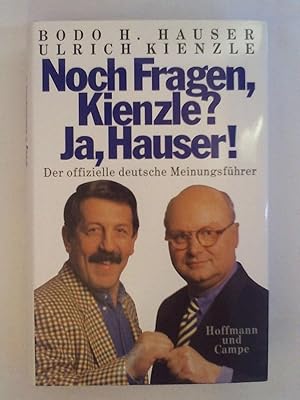 Bodo Hauser Noch Fragen Kienzle Abebooks