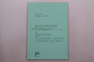 KADENZEN. Zu Flötenkonzerten von W.A. Mozart, J.Haydn, C.Stamitz, C.P.E.Bach