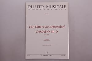 CASSATIO IN D FÜR 4 FLÖTEN. Erstdruck