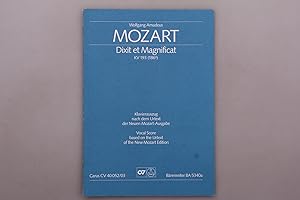 DIXIT ET MAGNIFICAT KV 193. Klavierauszug nach dem Urtext der neuen Mozartausgabe