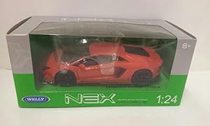 Welly 24033W: Lamborghini Aventador LP700-4, orangerot, Maßstab 1:24