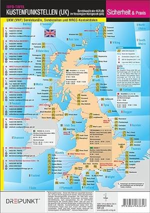 Küstenfunkstellen Vereinigtes Königreich Sendekanäle, Sendezeiten (MSI) der Küstenfunkstellen im ...