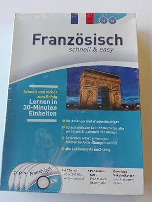 Französisch schnell & easy / 4 CDs mit über 240 Min. Audiomaterial / Der neue Sprachkurs für Anfä...