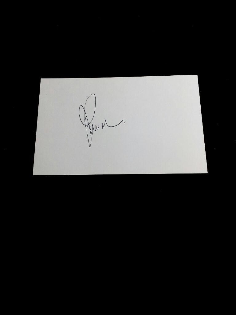 Autogramm auf Karte autographe sur carton; original hand signed autograph card with picture. Bekannter französischer Fernseh Moderator auf TF1 - Poivre d'Arvor, Patrick und PPDA