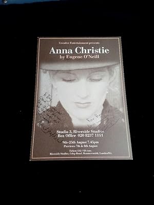 Anna Christie by Eugene O'Neill Theatre flyer signed and dedicated by Neil Sheffield and Johan Ak...