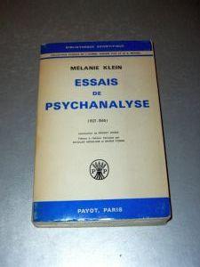 Essais de Psychanalyse (1921-1945)