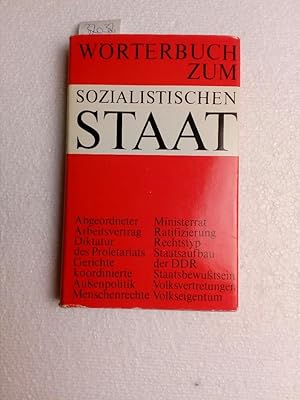 Wörterbuch zum sozialistischen Staat. Erstausgabe aus dem Nachlaß Gerhard Löwenthal