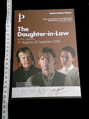 Original Theaterflyer aus dem D.H. Lawrence Stück The Daughter in Law handsigniert von Hauptdarst...