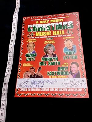 Original Theaterflyer der Show von DUGGIE CHAPMAN "A very merry Christmas Music Hall" handsignier...