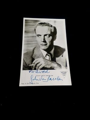 Original handsignierte Foto-Autogrammkarte, handsigned autograph card. Dutch film actor. Niederlä...