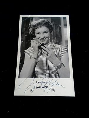 signierte Foto-Autogrammkarte; original handsigned autograph card. Austrian actress. Österreichis...