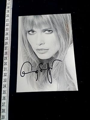 handsignierte Autogrammkarte; original handsigned autograph card. Famous german TOP Model. Bedeut...