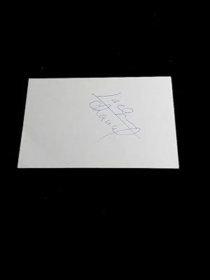 Autogramm auf Karte autographe sur carton; original hand signed autograph card with picture. Famo...