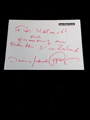 signierte Karte mit montiertem Foto. original hand signed autograph card with picture. German-rom...