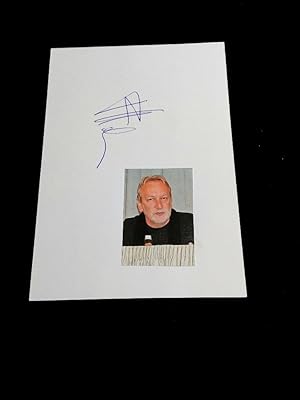 signierte Karte mit montiertem Foto. original hand signed autograph card with picture. Austrian a...