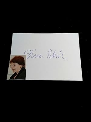 signierte Karte mit montiertem Foto. original hand signed autograph card with picture. Austrian a...
