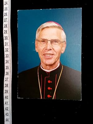 handsignierte Autogrammkarte. original hand signed autograph card with picture of the bishop of F...