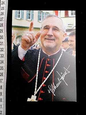 handsignierte Autogrammkarte. original hand signed autograph card with picture of the german cath...