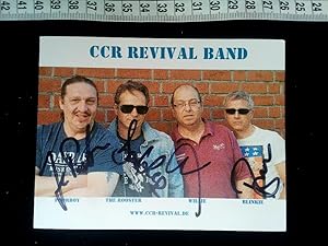 Handsignierte Autogrammkarte. original hand signed autograph card with picture of the famous ROCK...