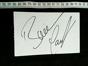 ORIGINAL autograph on card with picture. Original Autogramm auf Karte mit Bild des bekannten US I...