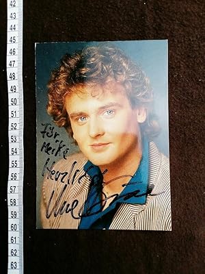 Autogrammkarte mit eigenhändiger Unterschrift und Widmung. original hand signed autograph card wi...