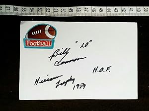 Karte mit eigenhändiger Unterschrift und Bild von dem bekannten US NFL FOOTBALLER. original hand ...