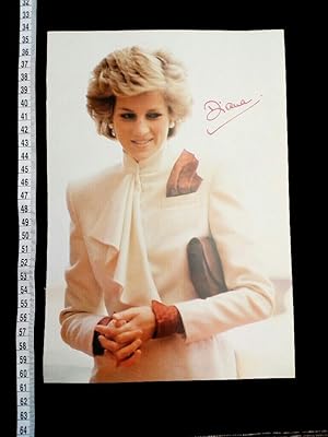 Prinzessin Diana - Foto aus einem Buch handsigniert