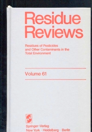 Volume 61 - Residue Reviews