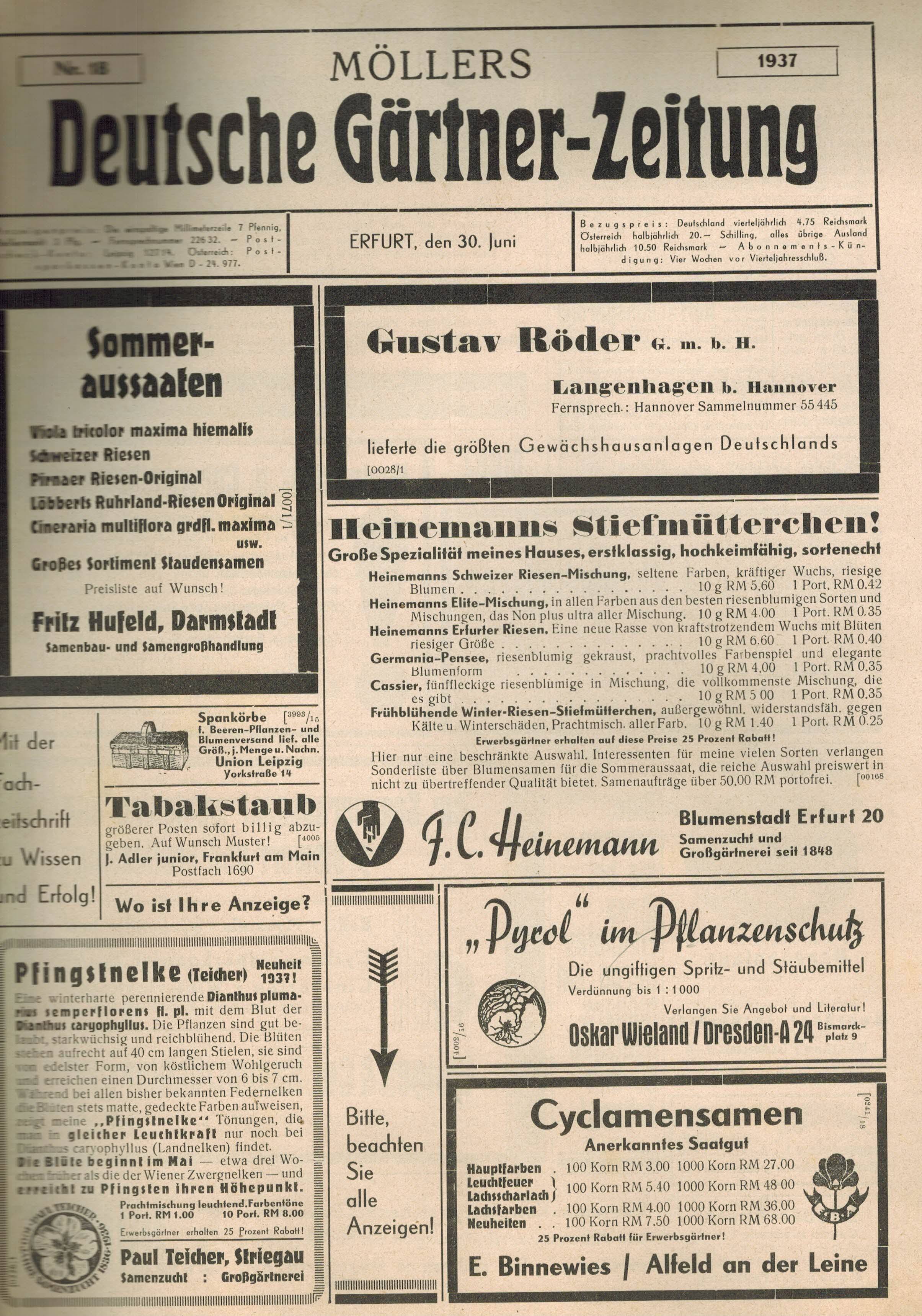 der gaertner jahrgang ZVAB
