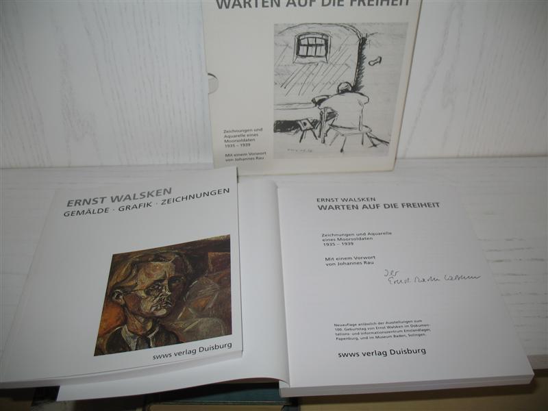 Ernst Walsken. Band 1: Warten auf die Freiheit. Zeichnungen und Aquarelle eines Moorsoldaten 1935–1939; Band 2: Gemälde – Grafik – Zeichnungen; - Schäfer, Andreas (Hrsg.)