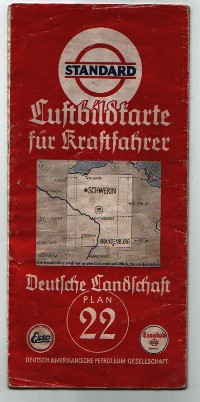 Standard Luftbildkarte für Kraftfahrer Die Mark und Mecklenburg Deutsche Landschaft Plan 22