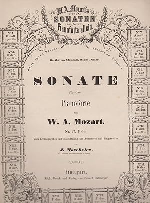 Sonate für das Pianoforte Nr. 17 f-dur