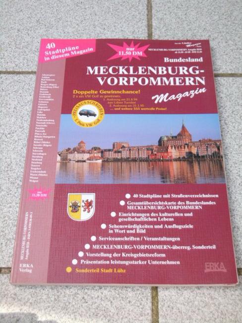 Mecklenburg - Vorpommern Magazin II / 10.1994, mit 40 Stadtplänen , Erika Verlag