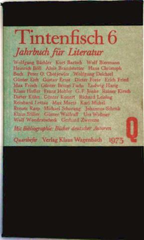 Tintenfisch 2 . Jahrbuch für Literatur Q. Quarthefte: