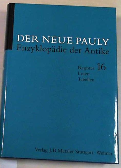 Der Neue Pauly ? Registerband