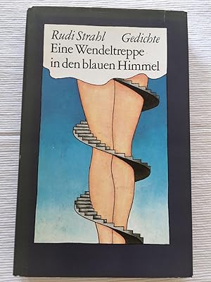 Eine Wendeltreppe in den blauen Himmel.