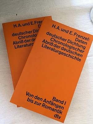 Daten deutscher Dichtung - chronologischer Abriss der deutschen Literaturgeschichte - 2 Bände.