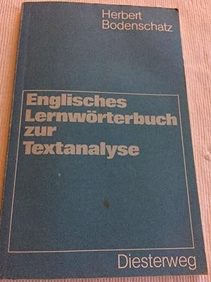 Englisches Lernwörterbuch zur Textanalyse.