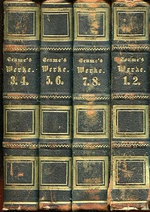 J. G. Seume s sämmtliche Werke (8 Bände in 4 Bänden komplett).