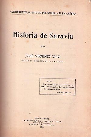 HISTORIA DE SARAVIA