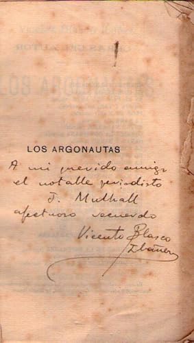 LOS ARGONAUTAS. Novela [Firmado / Signed]