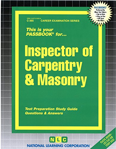 Inspector of Carpentry & Masonry