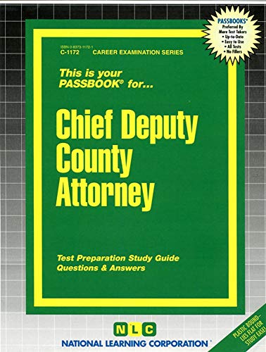 Chief Deputy County Attorney (Career Examination Series) - National Learning Corporation