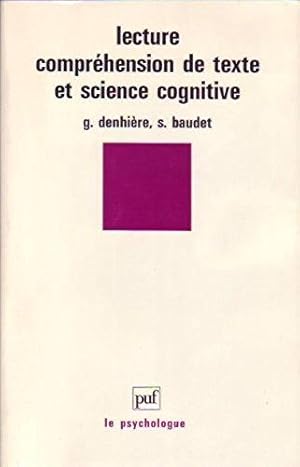 LECTURE COMPREHENSION DE TEXTE ET SCIENCE COGNITIVE