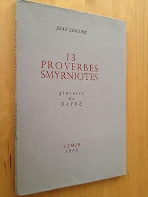 13 Proverbes Smyrniotes