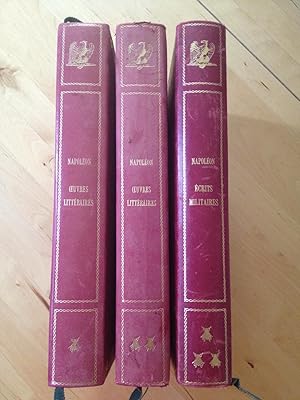 Oeuvres Littéraires Et Écrits Militaires De Napoléon Bonaparte Publiés Par Jean Tulard En 3 Tomes